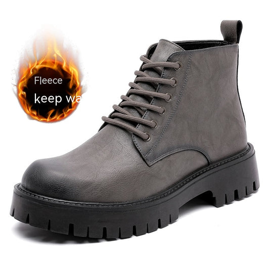 Botas Británicas de Cuero Cálidas con Suela Reforzada - Estilo Clásico - Image 5