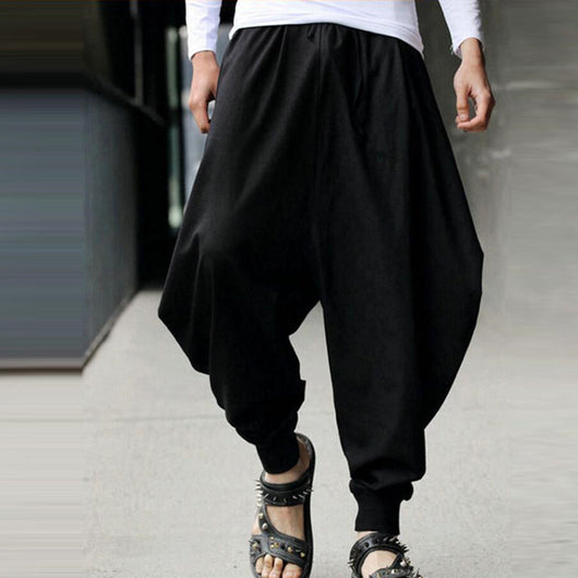 Pantalones Harem Vintage para Hombre - Comodidad y Estilo Retro - Image 18