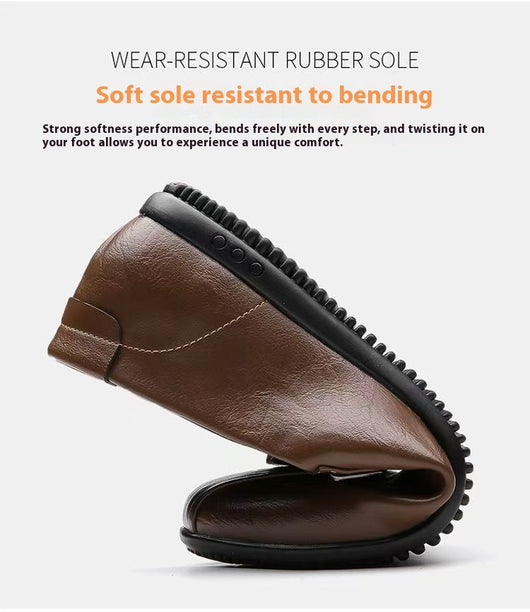 Zapatos Casuales Slip-on de Cuero Transpirable para Hombre - Image 8