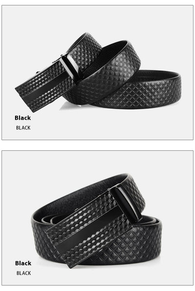 Cinturón de Cuero Genuino para Hombre con Hebilla Automática - Image 12