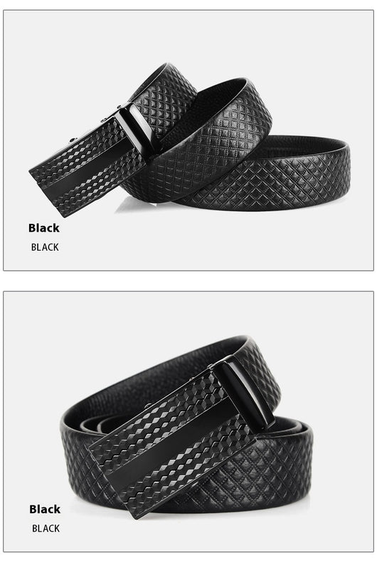 Cinturón de Cuero Genuino para Hombre con Hebilla Automática - Image 12