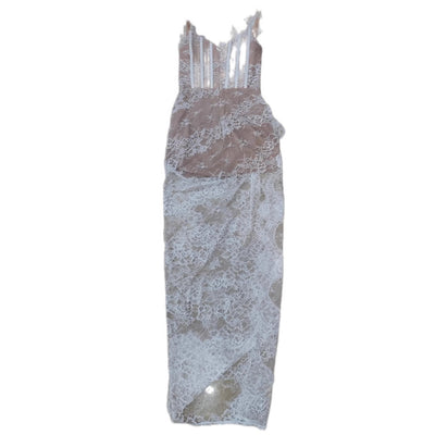 Vestido de Fiesta Elegante con Escote Tubo y Abertura Alta - Image 3