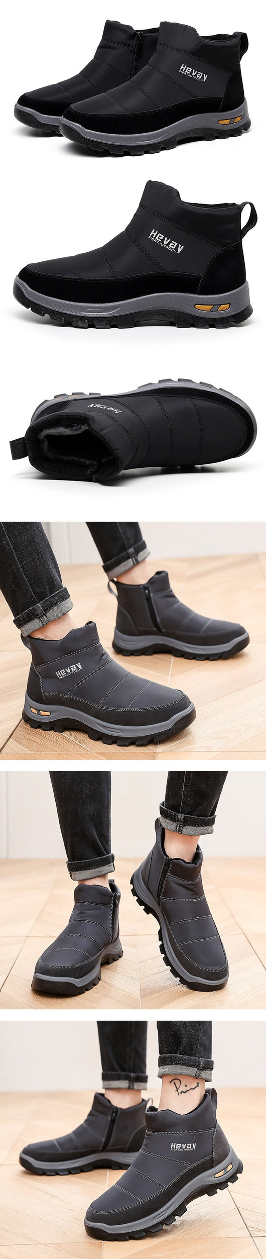 Zapatos Deportivos Casuales para Hombre con Forro Polar Térmico - Image 9