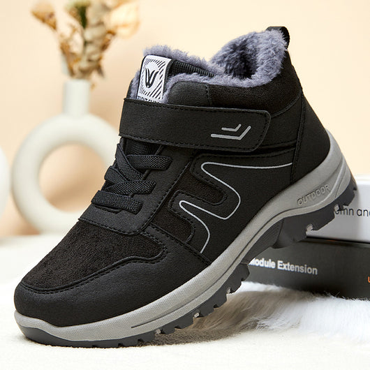 Botas de Invierno para Nieve con Velcro - Algodón Cálido y Seguro