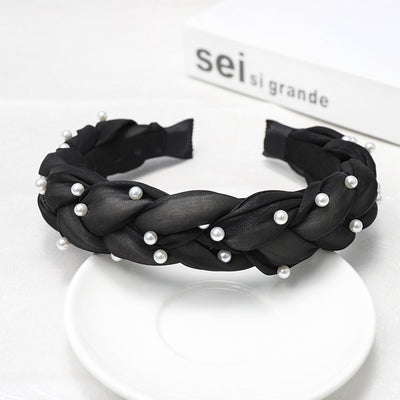Diadema Trenzada Artesanal con Red - Accesorios para el Cabello Estilo Celebridad - Image 7
