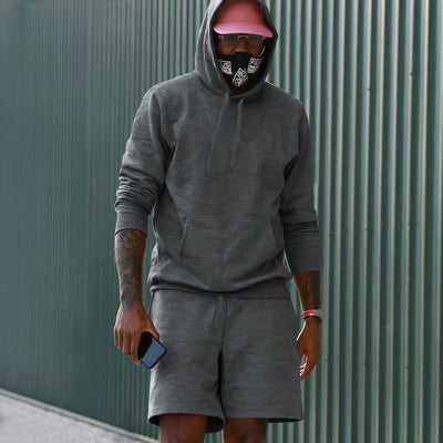 Conjunto de Sudadera y Shorts con Forro Polar para Hombre - Image 17
