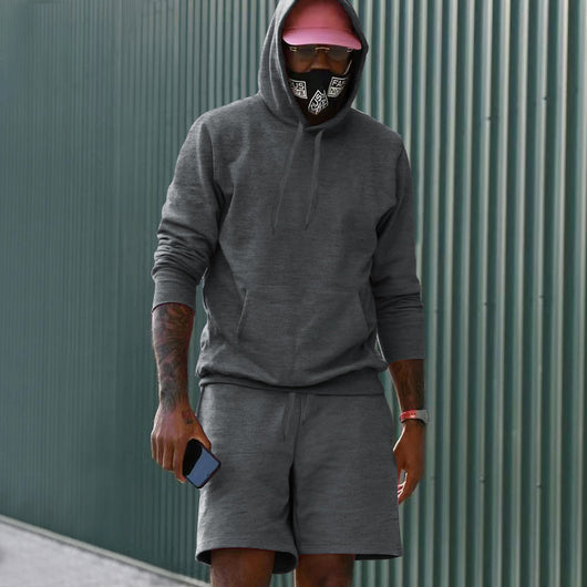Conjunto de Sudadera y Shorts con Forro Polar para Hombre - Image 17