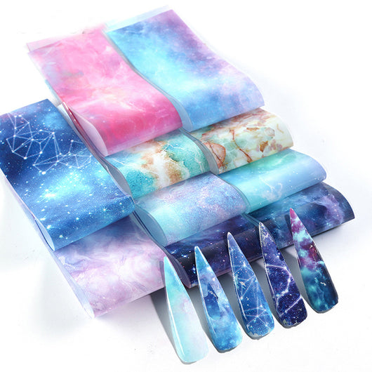 Papel de Transferencia Nail Art Cielo Nocturno Vía Láctea - Image 4