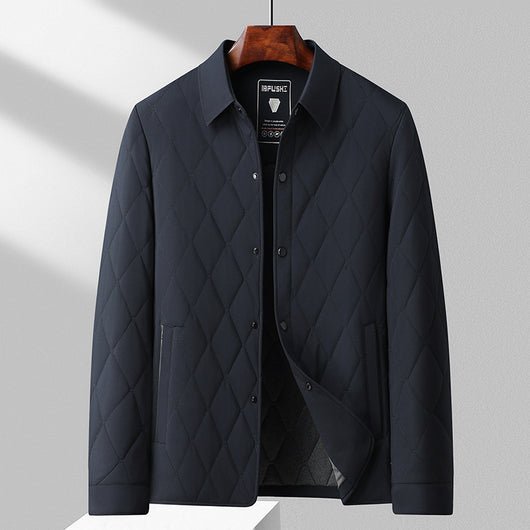 Chaqueta Térmica Acolchada de Seda Mulberry para Hombres Adultos y Mayores - Image 4