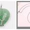 Peach Heart-shaped Lovers Pendant Natural Crystal Tree Of Life Necklace Verde Set