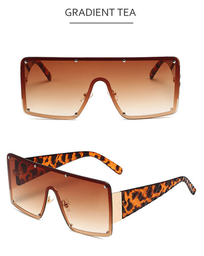 Gafas de Sol Cuadradas Oversized con Personalidad para Mujer - Image 18