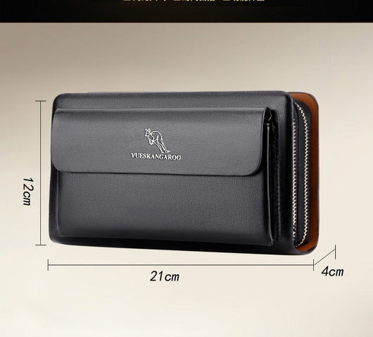 Cartera Ejecutiva Kangaroo Color Sólido para Hombre - Image 7