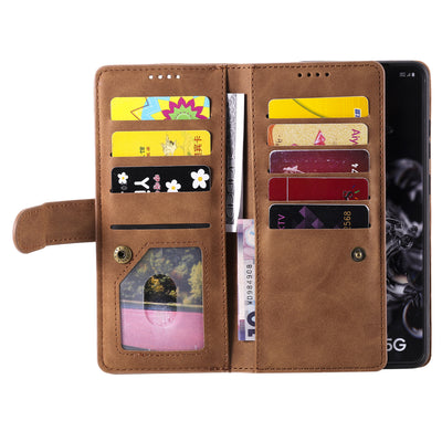 Funda de Cuero para Celular con 9 Compartimentos y Cierre - Image 5