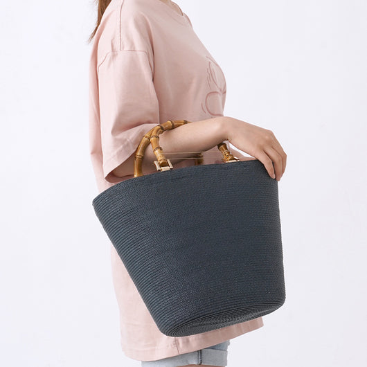 Bolso Tejido de Gran Capacidad con Diseño Artesanal en Paja - Image 4