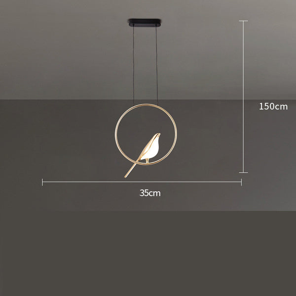 Lámpara Colgante Minimalista Diseño Pájaro Urraca - Image 3