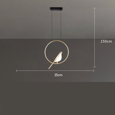 Lámpara Colgante Minimalista Diseño Pájaro Urraca - Image 3