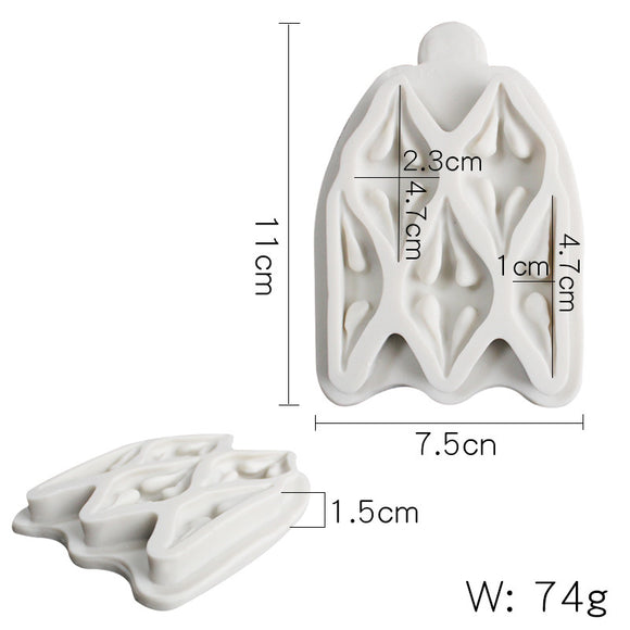 Molde de Silicona con Bordes Decorativos para Pasteles