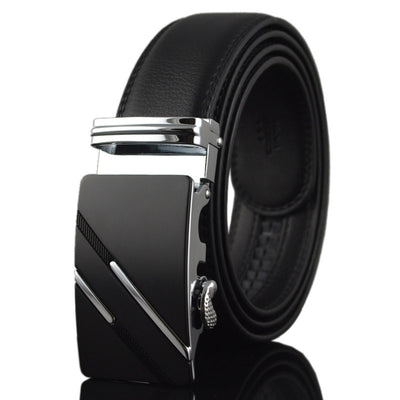 Cinturón de Cuero Genuino con Hebilla Automática para Hombre - Image 10