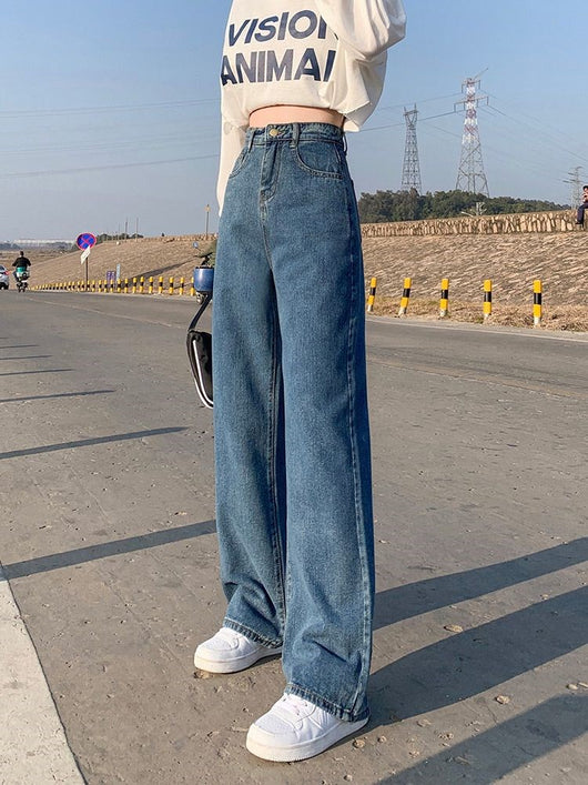 Pantalones Vaqueros Anchos y Holgados para Mujer - Denim Baggy Moderno - Image 2