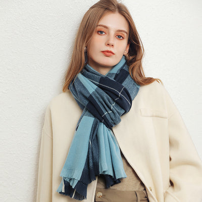 Chal de Cachemira Artificial Grueso para Mujer - Abrigo Cálido de Invierno - Image 2