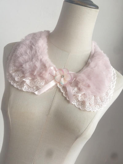 Blusa Versátil con Encaje y Cuello de Pelaje Adorable - Image 10