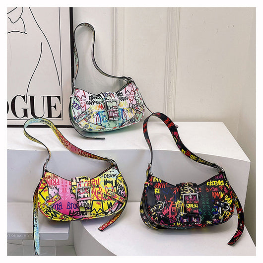 Bolsa de Hombro Messenger con Diseño de Letra de Moda - Image 10
