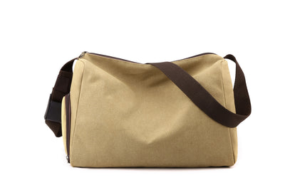 Bolsa Deportiva Retro Canvas de Gran Capacidad con Correa Cruzada - Image 12