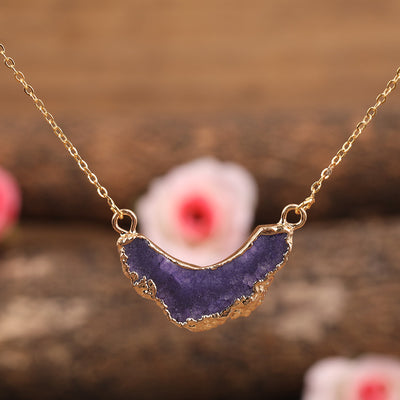 Collar Bohemio con Colgante de Ágata Geoda y Girasol - Image 10