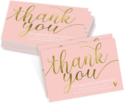 Pack de 50 Tarjetas de Agradecimiento 9cm - Gracias por Apoyar Mi Negocio - Image 7