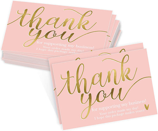 Pack de 50 Tarjetas de Agradecimiento 9cm - Gracias por Apoyar Mi Negocio - Image 7