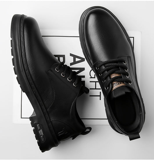 Zapatos Casuales de Cuero para Hombre con Diseño Retro - Image 10