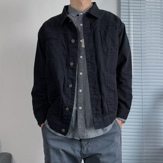 Chaqueta Denim Retro Casual para Hombre - Estilo Clásico - Image 3