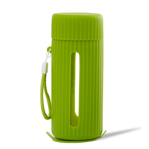 Vaso de Agua de Doble Capa con Funda de Silicona Antiroturas