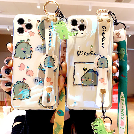 Funda Protectora de Silicona para Celular con Diseño de Dinosaurio Animado - Image 3