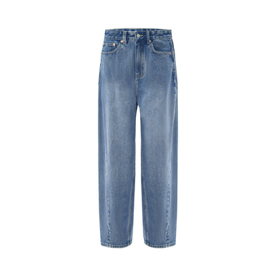 Pantalones Vaqueros Azul Desteñido Holgados Premium para Mujer - Image 5