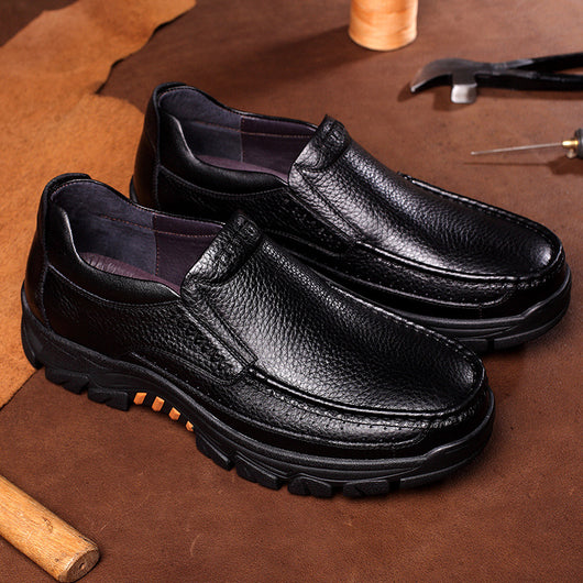 Zapatos Cómodos de Cuero con Suela Blanda para Adultos Mayores - Image 11