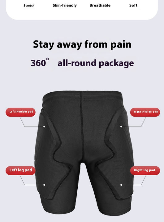 Pantalones Cortos Deportivos con Protección de Colisión para Hombre - Image 9