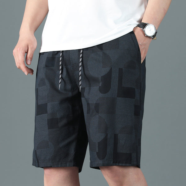 Pantalones Cortos Impresos Casuales de Moda Ligera