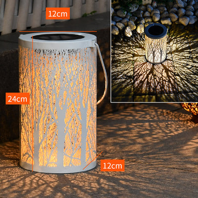 Lámpara Solar LED Decorativa de Hierro Forjado para Jardín - Image 5