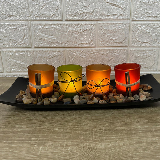 Copas Decorativas Hoja para Bodas y Eventos