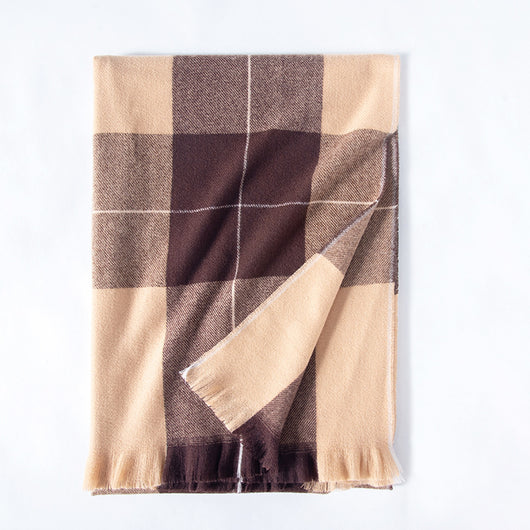 Chal de Cachemira Artificial Grueso para Mujer - Abrigo Cálido de Invierno - Image 6