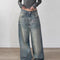Jeans Sueltos Retro Vintage Lavados para Mujer