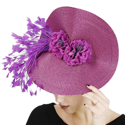 Sombrero de Carreras Estilo Celebridad con Tejido de Pasto Sintético - Image 11