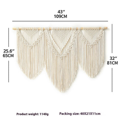 Tapiz Bohemio Tejido para Decoración de Paredes y Cabecera - Image 6