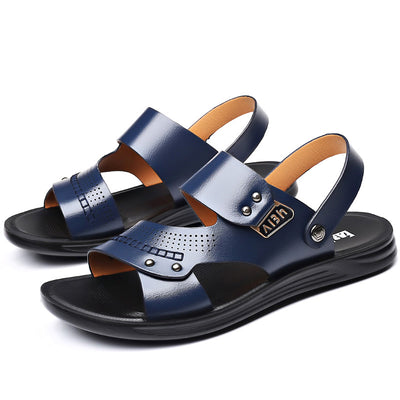 Pantuflas Hombre de Cuero Genuino Antideslizantes y Transpirables - Image 7