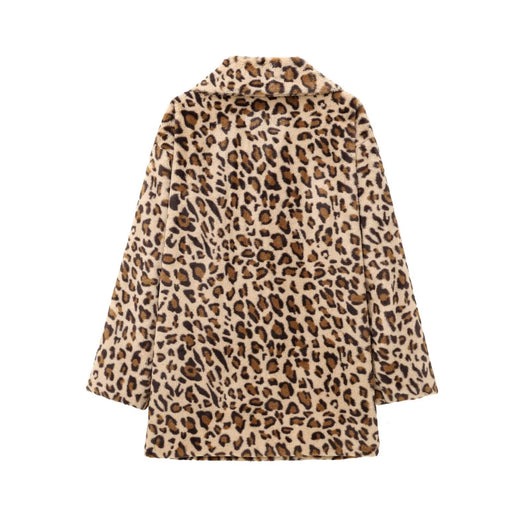 Abrigo Leopardo Efecto Pelaje Sintético Largo Medio - Image 39