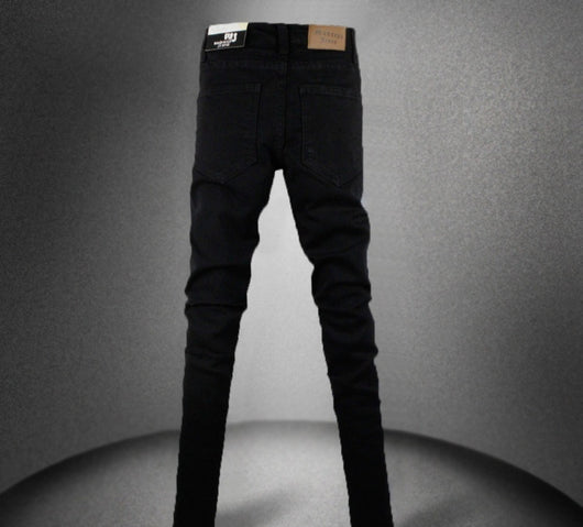 Pantalones Skinny Negros Elásticos para Hombre - Image 4