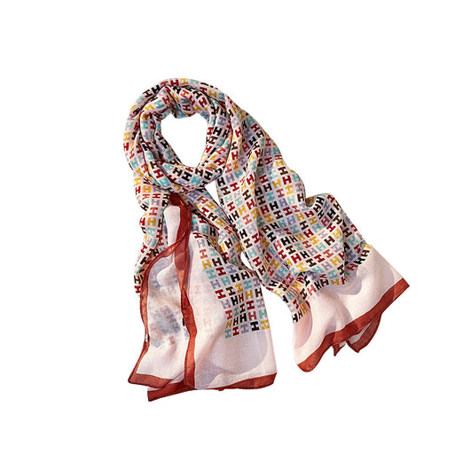 Pañuelo de Seda Estampado para Mujer - Algodón y Lino - Image 14
