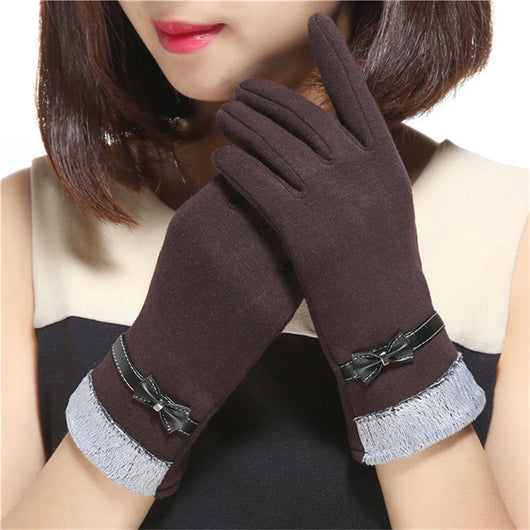 Guantes Cálidos con Moño para Mujer - Estilo y Confort - Image 9