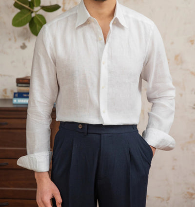 Camisa de Lino Manga Larga Delgada - Image 6